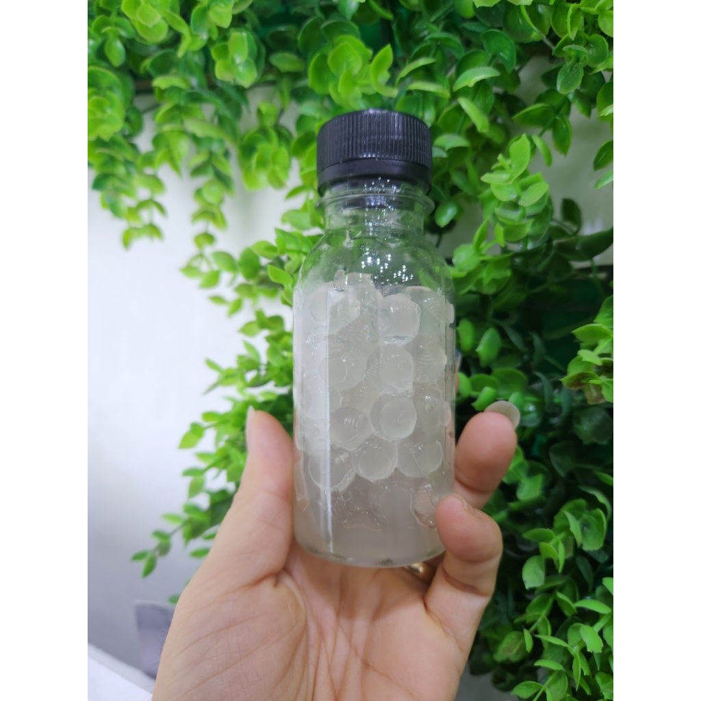 Trân châu 3q trắng giòn chai 150gam - dùng cho gia đình rất tiện