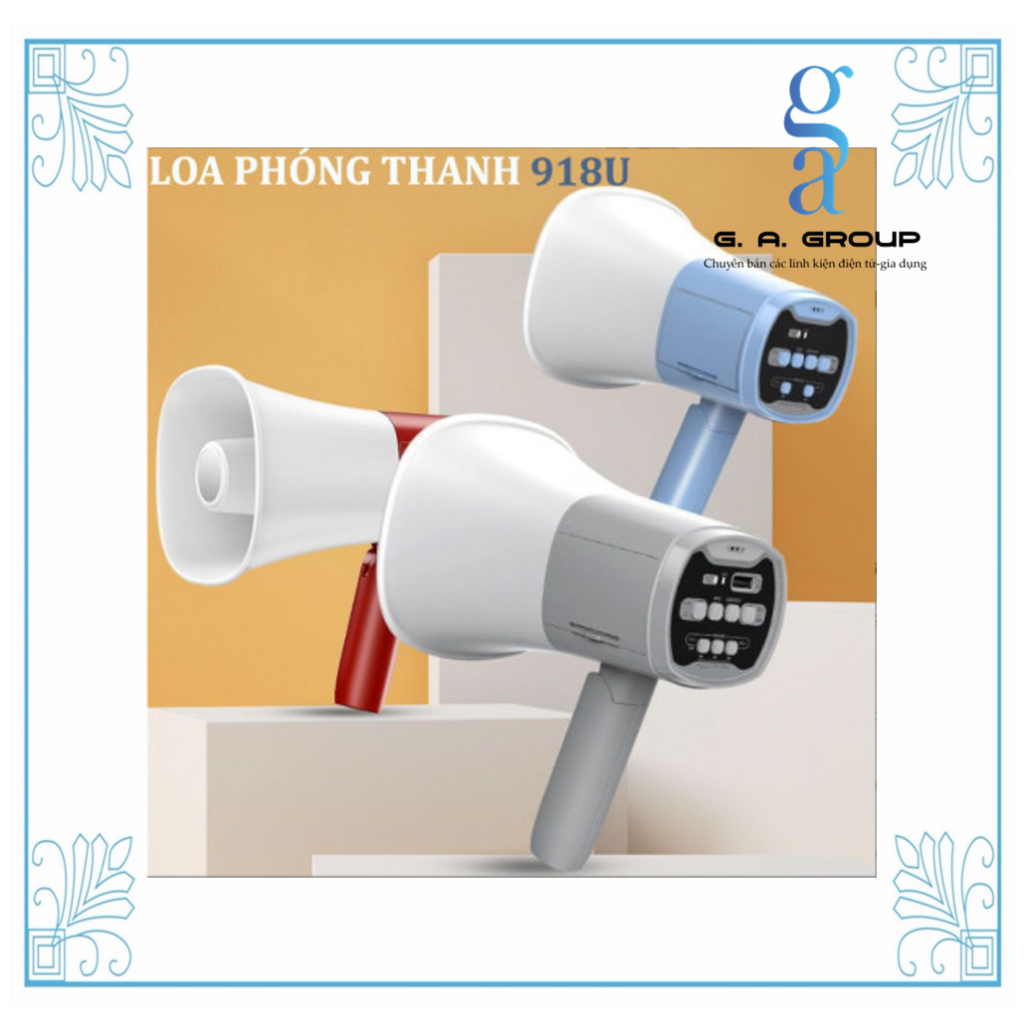 LOA PHÓNG THANH 918U FULL BOX MẪU MỚI- KÈM 2 PIN