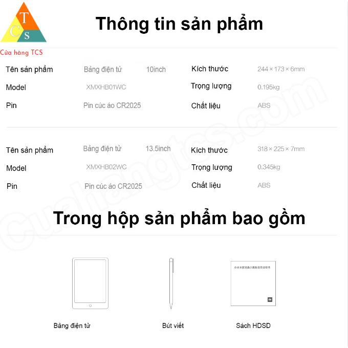 Bảng viết điện tử XM Mijia - Bảng vẽ điện tử thông minh XM màn hình LCD bút cảm ứng an toàn cho trẻ em