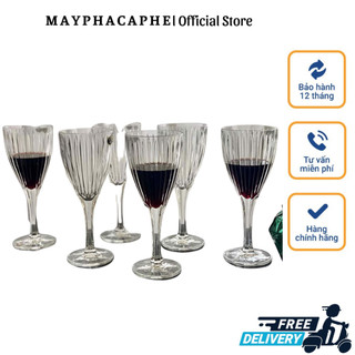 Set 6 ly pha lê cao cấp bohemia skyline, size 250ml và 320ml, nhập đức chính hãng