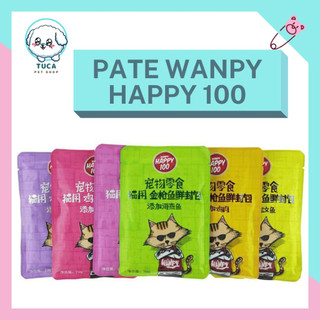 Pate cho mèo - pate wanpy happy 100 cao cấp 6 vị cho mèo 70gr - tuca pet shop