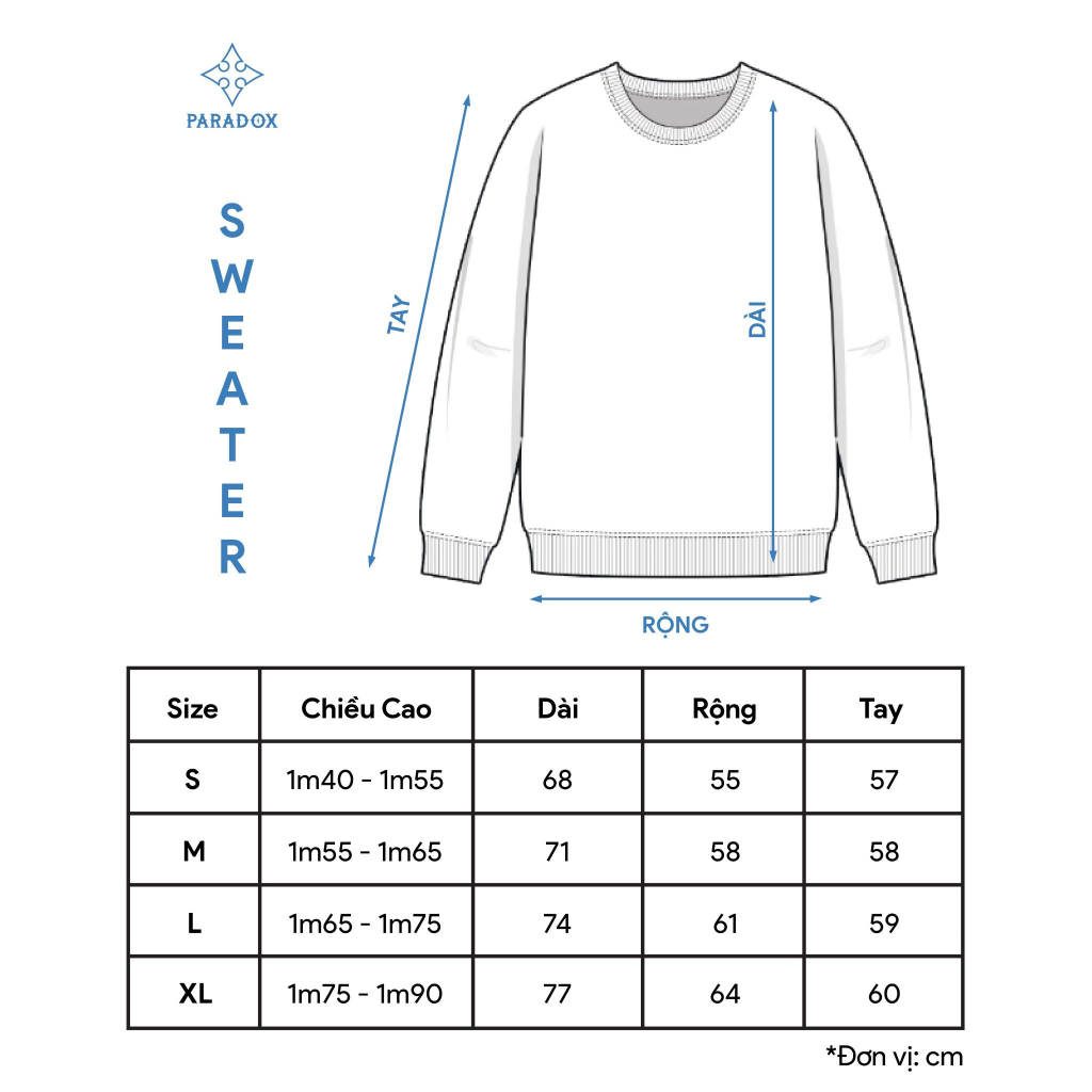 Áo sweater - Áo nỉ tay dài Paradox Bands