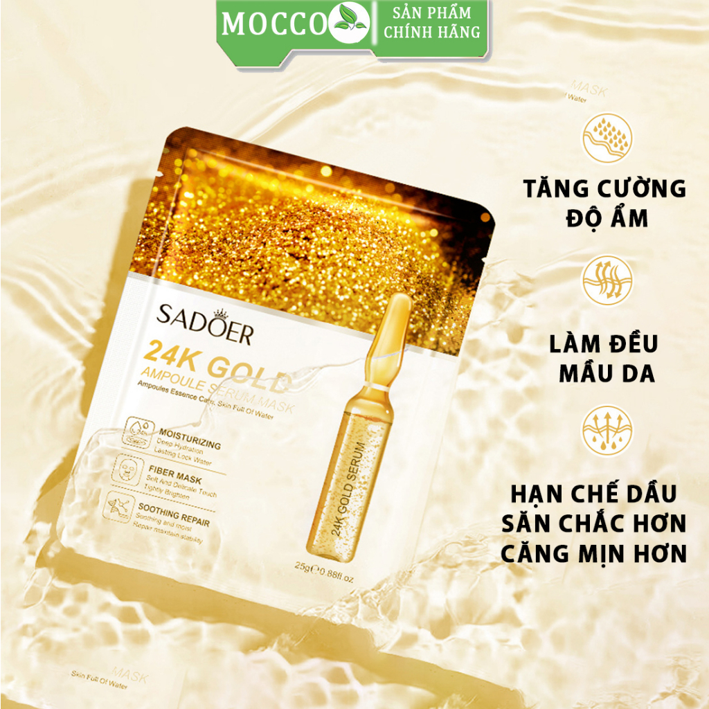 Mặt nạ làm trắng cấp ẩm giảm thâm nám làm sáng giúp da săn chắc Sadoer MOCCO MN026 | BigBuy360 - bigbuy360.vn