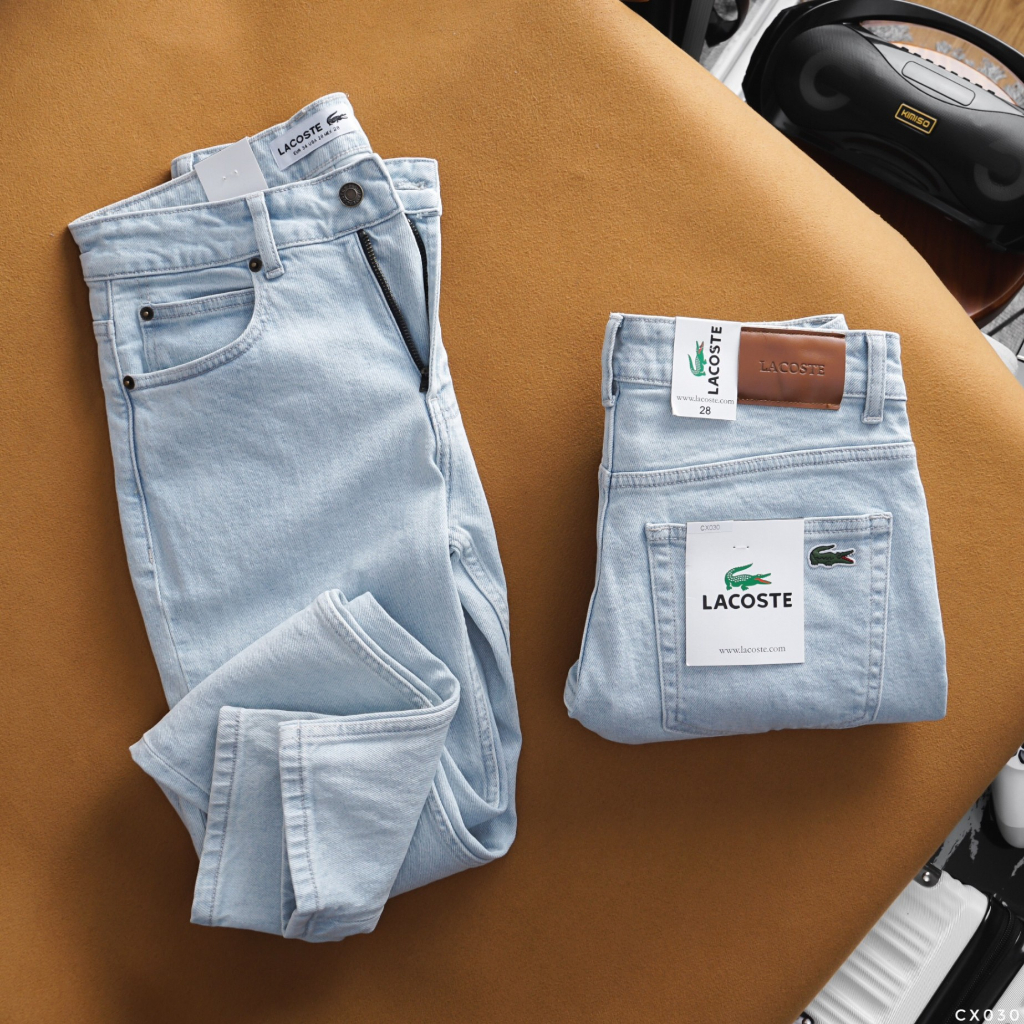 Quần Jean Dài Nam LCST Bạc, Form Slim-fit, chất vải co giãn nhẹ, ống 15-18cm, Hàng VNXK - CX030