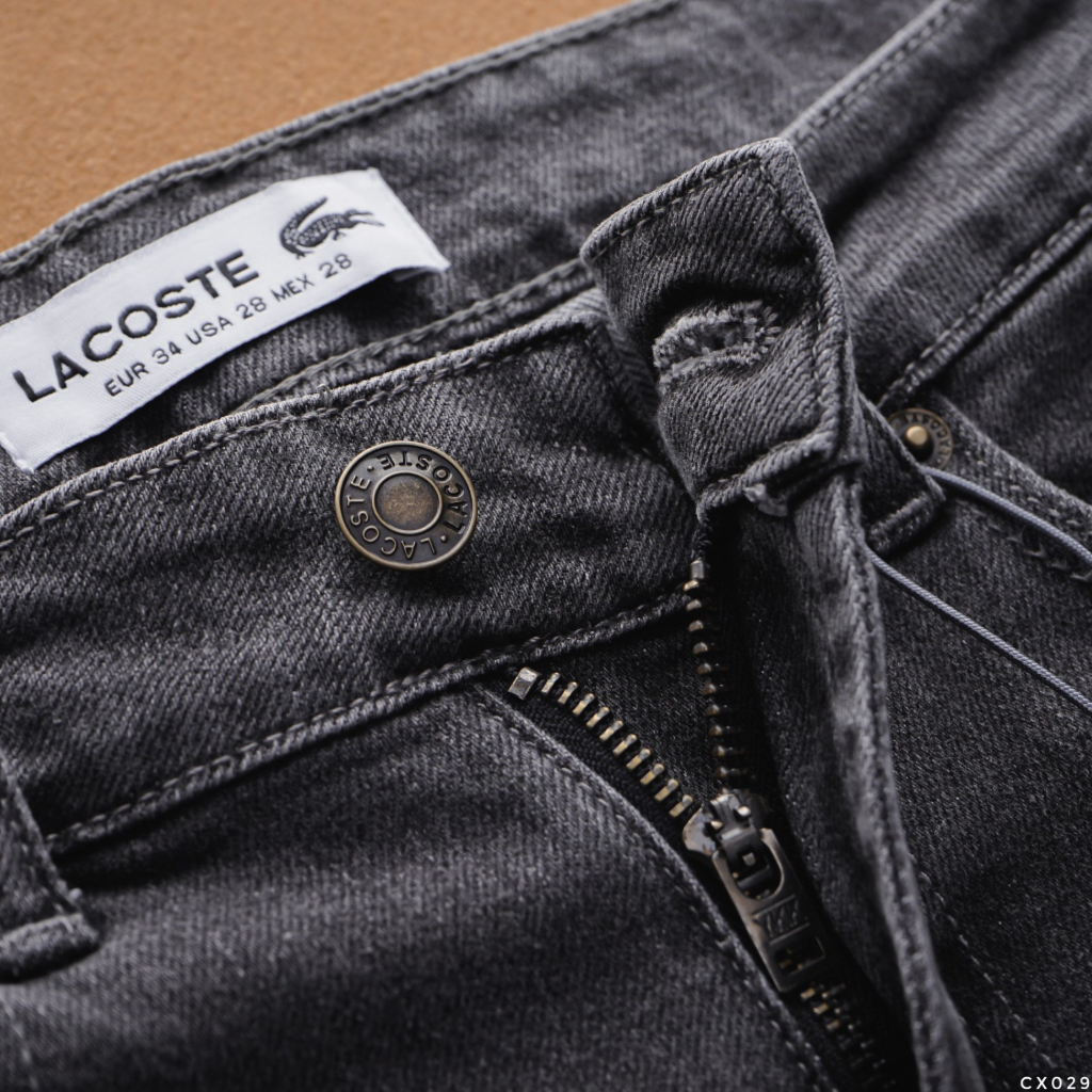 Quần Jean Dài Nam LCST Xám Đen, Form Slim-fit, chất vải co giãn nhẹ, ống 15-18cm, Hàng VNXK - CX029