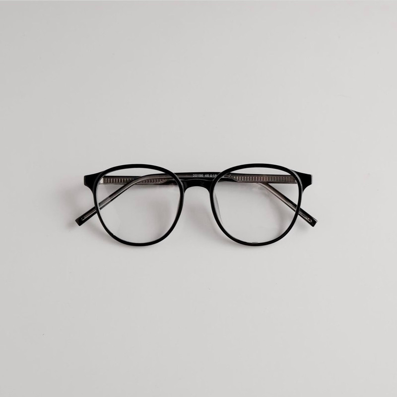 Kính giả cận, Gọng kính cận nam nữ nhựa dẻo tròn form trung mắt chống uv400 20196 Jolie eyewear