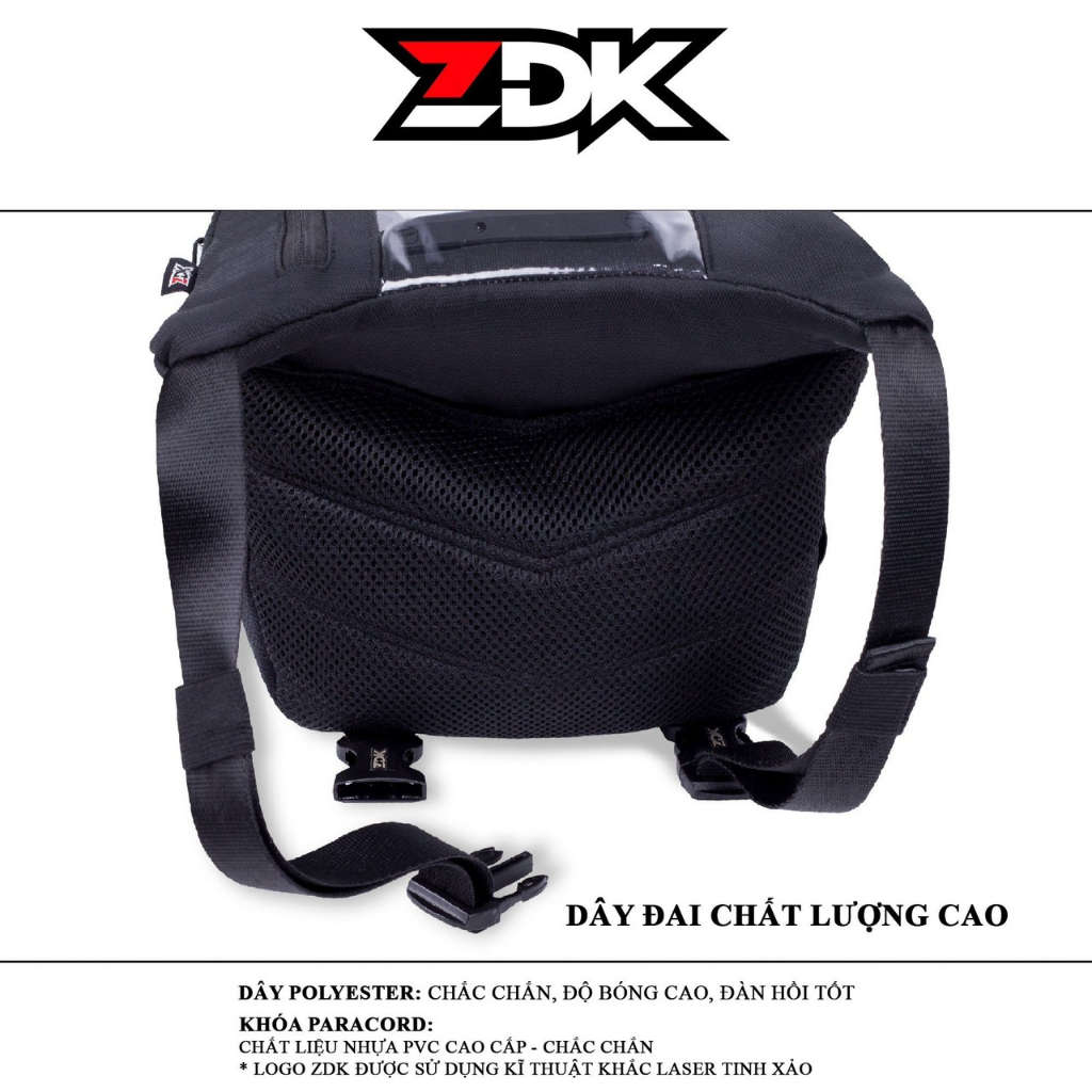 Túi Đựng Điện Thoại ZDK K2 2 Ngăn, Treo Đầu Xe Máy, Chạy Grab, Chứa Đồ