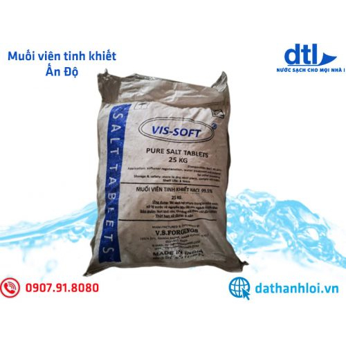 Muối viên tinh khiết Ấn Độ dùng cho máy rửa chén bát | hoàn nguyên hệ thống lọc nước