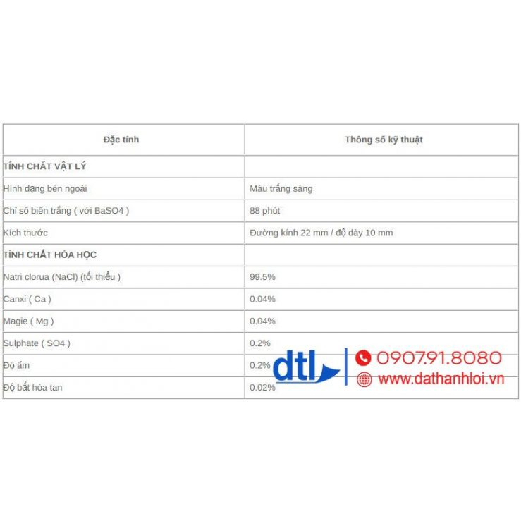 Muối viên tinh khiết Ấn Độ dùng cho máy rửa chén bát | hoàn nguyên hệ thống lọc nước