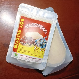 Bột Gelatine Thổ Nhĩ Kỳ (100g) làm chè khúc bạch, kẹo dẻo,pudding...