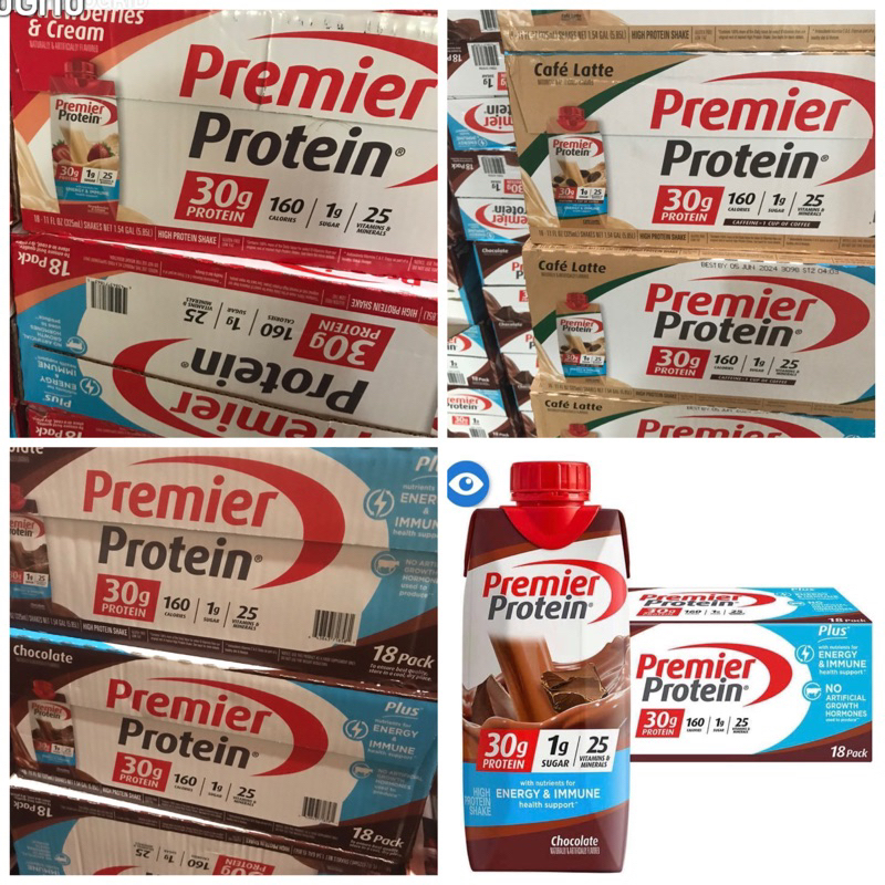 Thùng 18 hộp sữa ít béo ăn kiêng Premier Protein 325ml của Mỹ