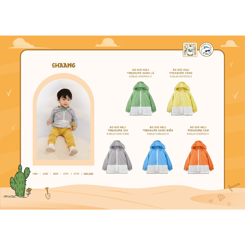Chaang Áo gió Heli Treasure AW2023