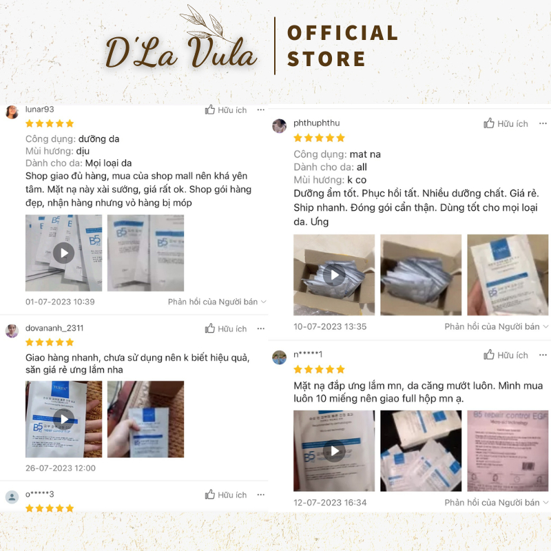 Mặt nạ B5 Yuejin Repair Control EGF 25ml