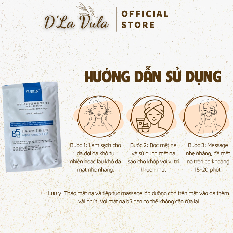 Mặt nạ B5 Yuejin Repair Control EGF 25ml