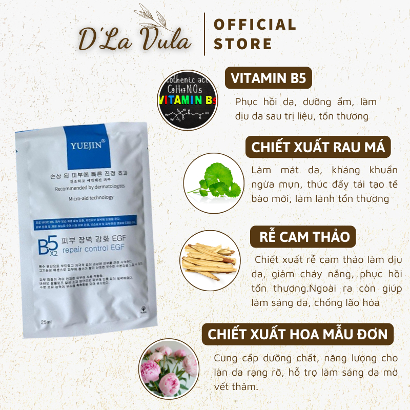 Mặt nạ B5 Yuejin Repair Control EGF 25ml