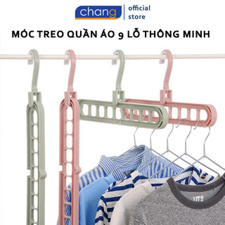 Móc treo 9 lỗ thông minh tiết kiệm không gian cho tủ dễ tìm kiếm, dễ lấy