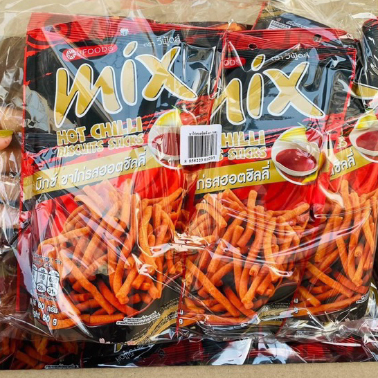 Gói Snack Bim Bim Tăm Cay Mix Vị BBQ Thái Lan 1 Gói To 60gram