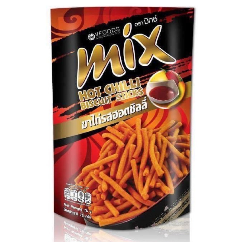 Gói Snack Bim Bim Tăm Cay Mix Vị BBQ Thái Lan 1 Gói To 60gram