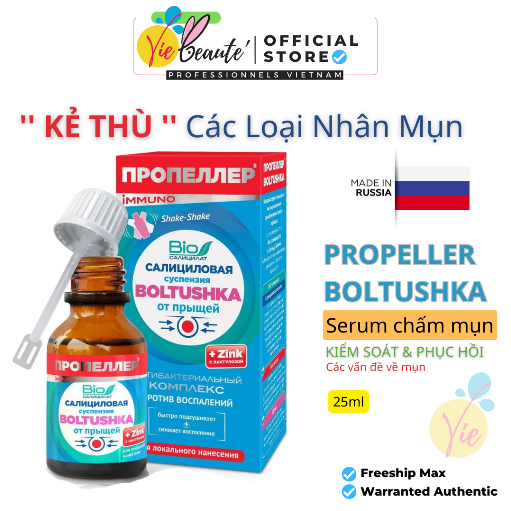 Dung dịch chấm mụn Propeller 25ml giúp gom cồi mụn, mau lành da - Vie Beaute Pro