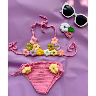 bikini handmade móc thủ công cho bé
