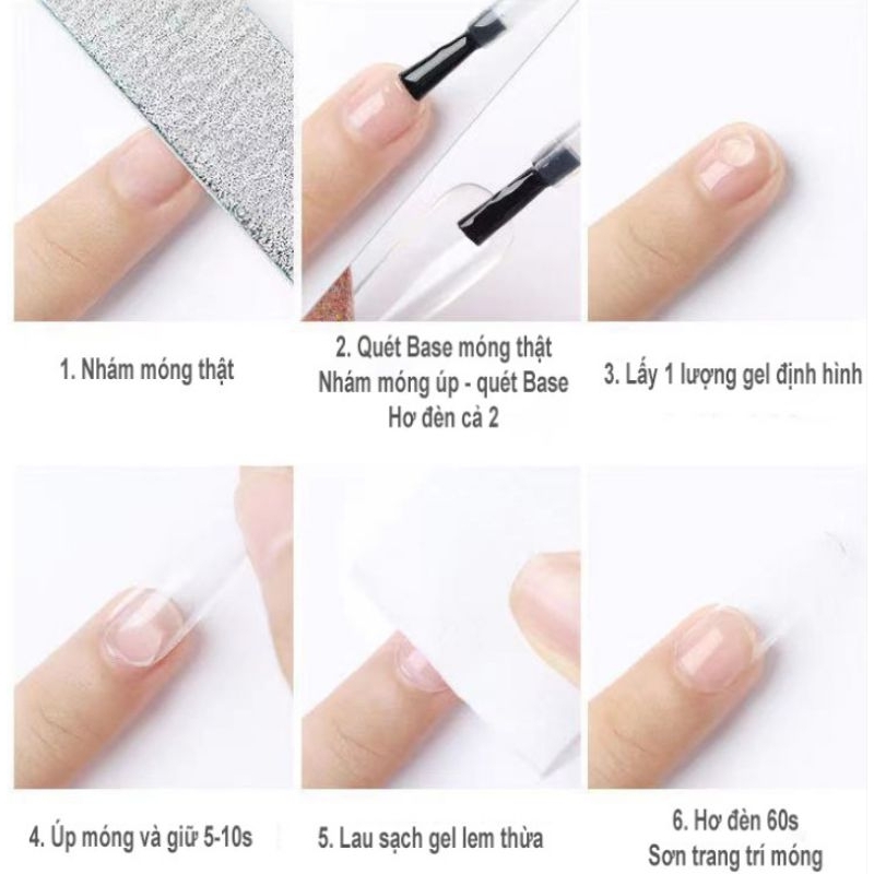 Gel định hình Huaxi, gel đa năng gắn móng úp siêu chắc 10ml/30ml - Nails Red