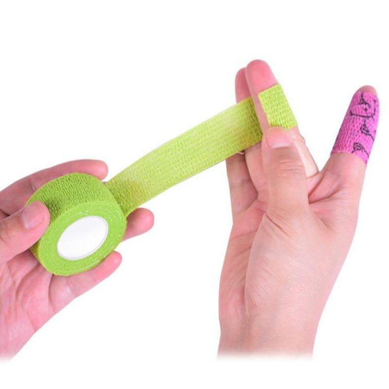 Băng quấn bảo vệ ngón tay khi viết bài, chơi thể thao vải co giãn 4.6m tiện lợi thoải mái nhiều màu cute