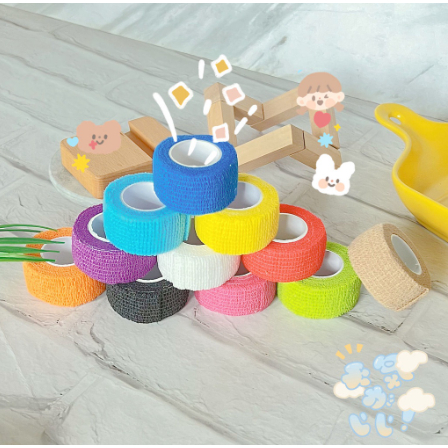 Băng quấn bảo vệ ngón tay khi viết bài, chơi thể thao vải co giãn 4.6m tiện lợi thoải mái nhiều màu cute