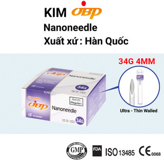 Kim jbp nanoneeedle 34g4mm - kim tiêm dưỡng chất 34g4mm