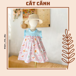 [Tiệm nhà Đậu] Cát Cánh - Đầm cotton bé gái thiết kế
