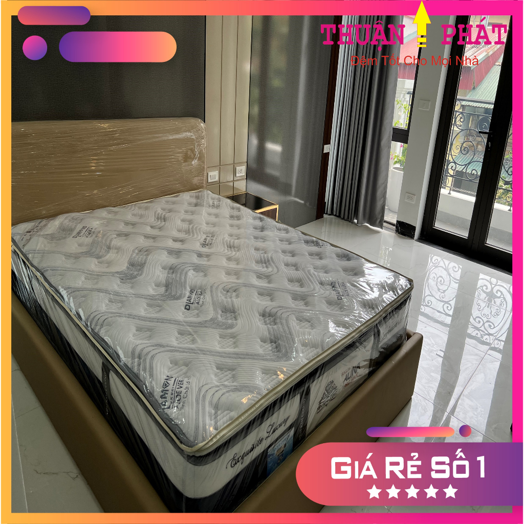 Đệm lò xo Kim Cương ALOE VERA PRO MAX - Chuẩn khách sạn 5 sao