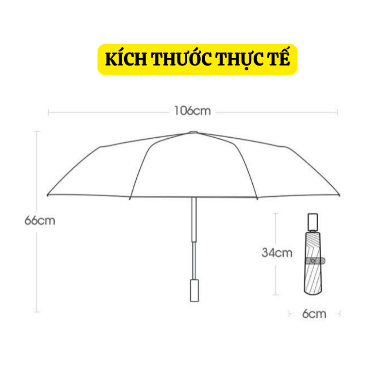 Dù Che Mưa XUKA Thiết Kế Vải Chống Thấm Nước Cao Cấp