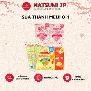 Sữa công thức Meiji Thanh số 0 ( 0-1 tuổi ) và số 9 (1-3 tuổi) Nhập khẩu Nhật Bản 27g (Date T3.25) cho bé