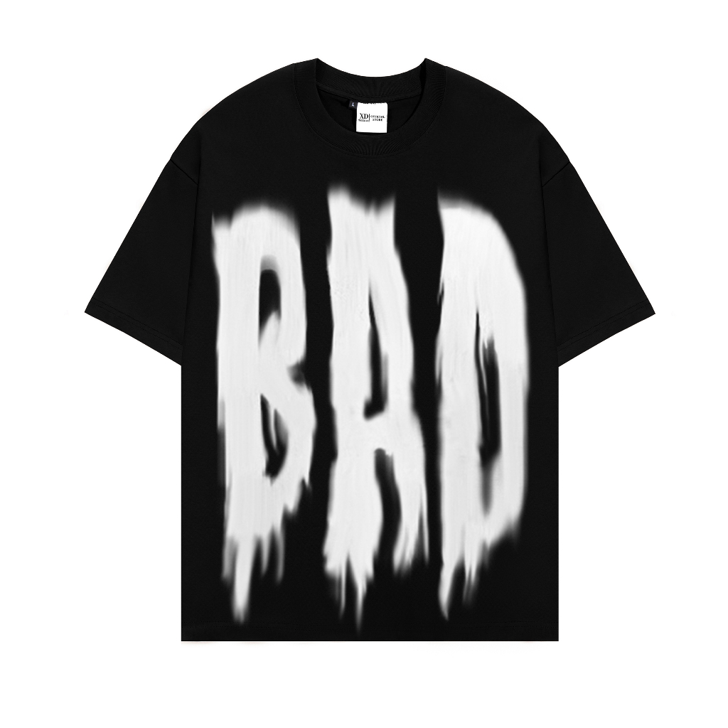 Áo thun nam The Xide áo phông nam nữ unisex in chữ BAD form rộng chất cotton 2 chiều định lượng 250gr co giãn