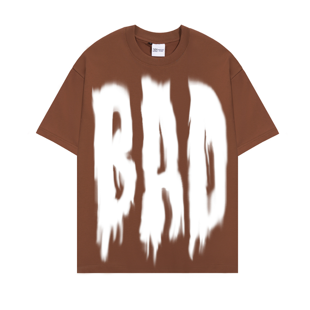 Áo thun nam The Xide áo phông nam nữ unisex in chữ BAD form rộng chất cotton 2 chiều định lượng 250gr co giãn