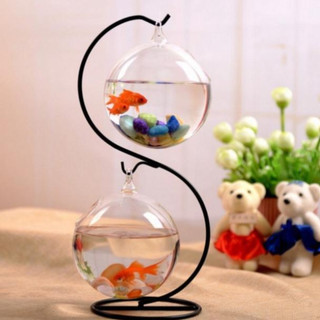 Bể cá mini treo để bàn chữ S