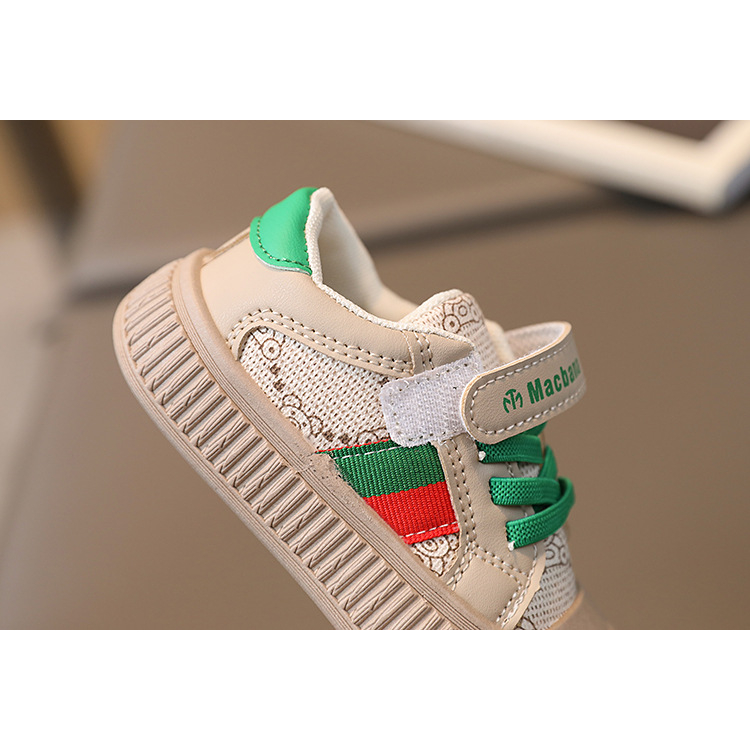 Giày thể thao cho bé trai bé gái quai dán tiện lợi phong cách cho bé Sz 21-25