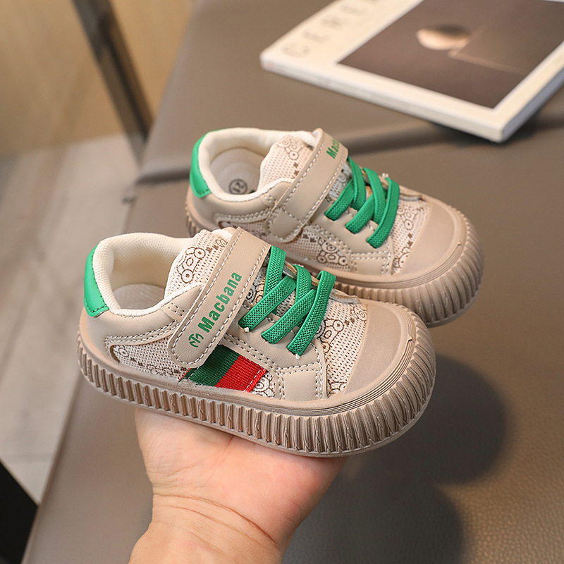 Giày thể thao cho bé trai bé gái quai dán tiện lợi phong cách cho bé Sz 21-25