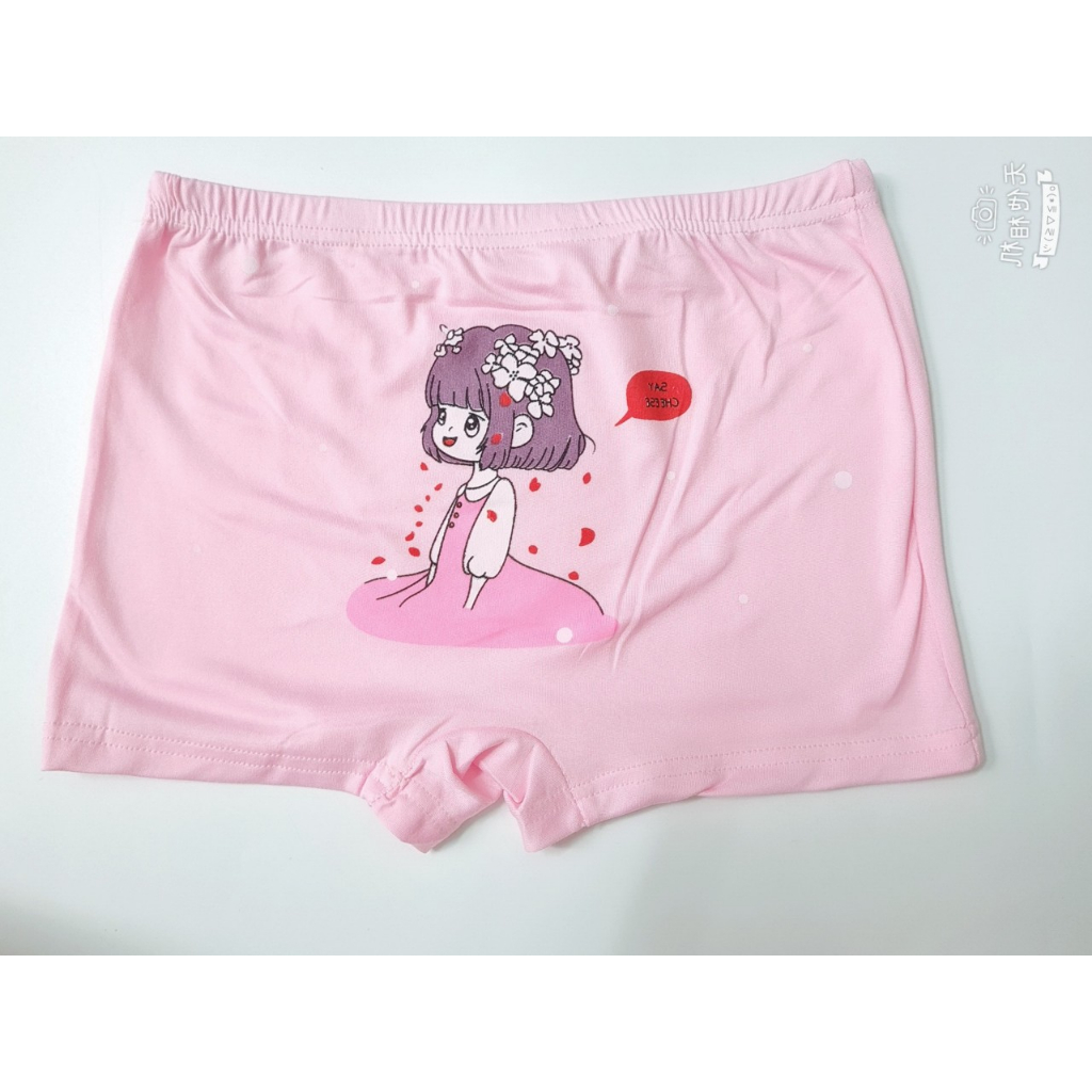 Set 5 quần chip đùi cho bé gái, quần lót bé gái chất liệu cotton mềm mịn,in hình dễ thương cho bé từ 10-26kg