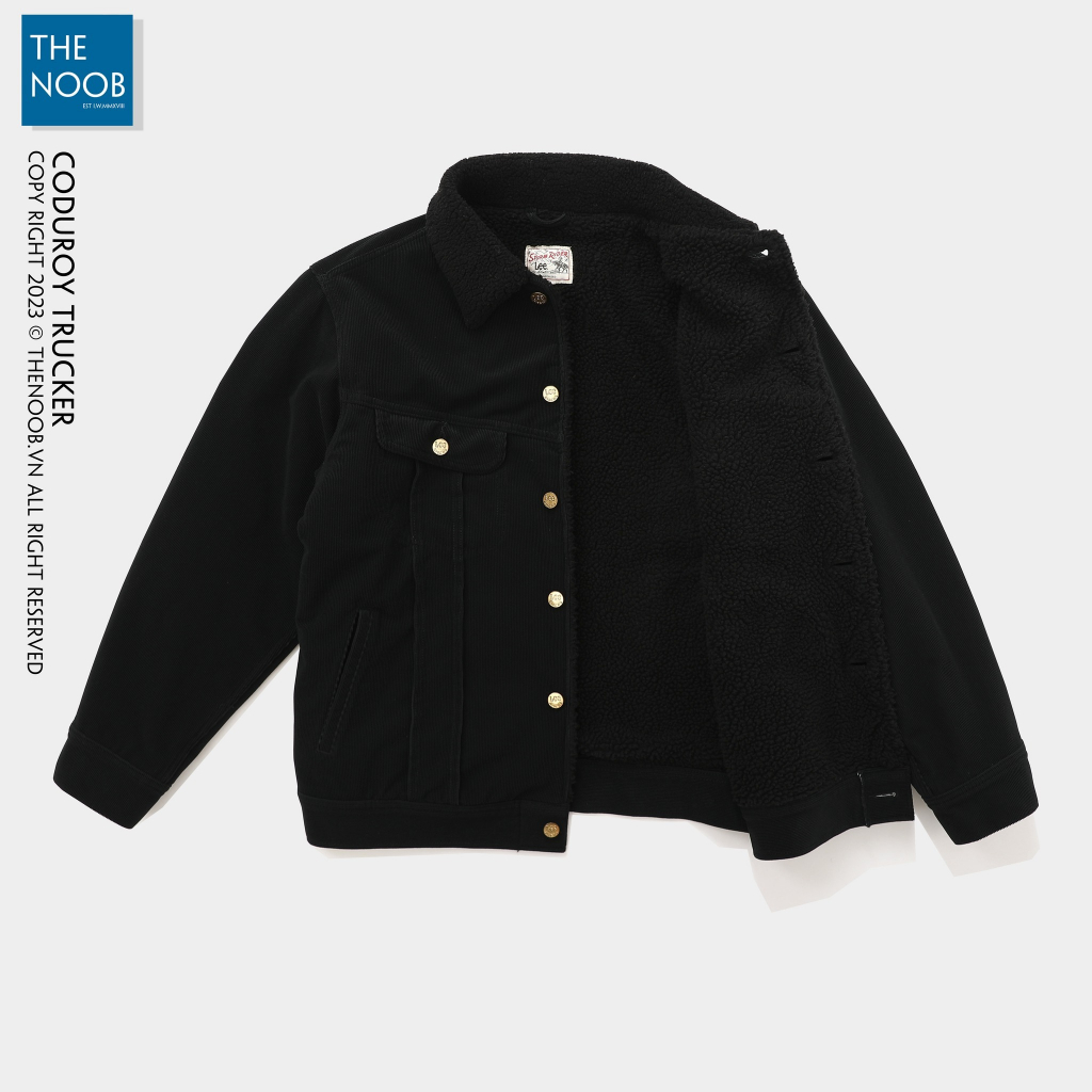 Áo Khoác Nhung Lót Lông Dáng Trucker - 2023AK64