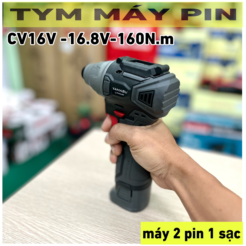 Máy bắn vít - vặn ốc Bộ máy bắn vít – PIN 16.8 V YMS-CV16 YAMASU- Tym máy pin