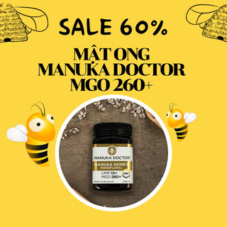 Mật ong manuka doctor mgo 260+, umf 10+ 500g