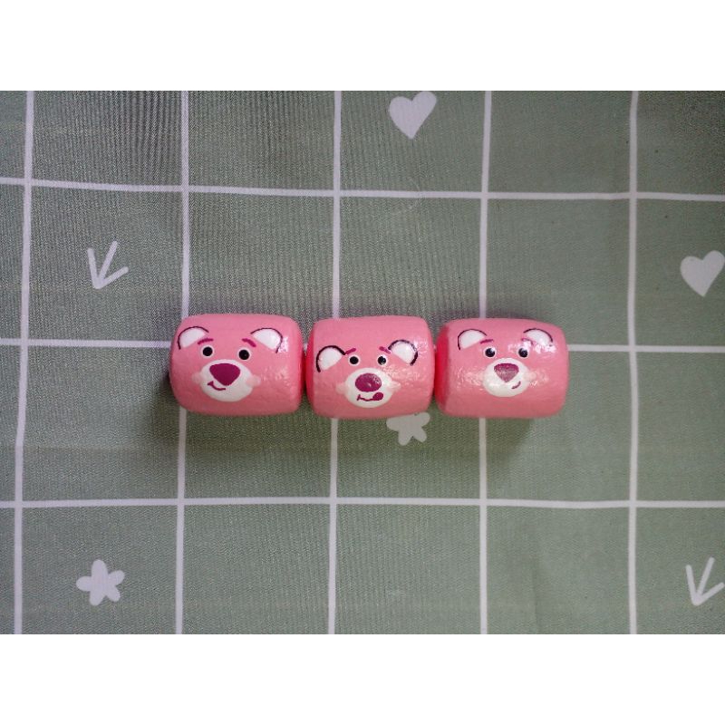 Squishy handmade bánh cuộn gấu dâu