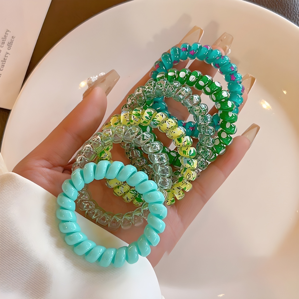 SET 6 DÂY CỘT TÓC LÒ XO