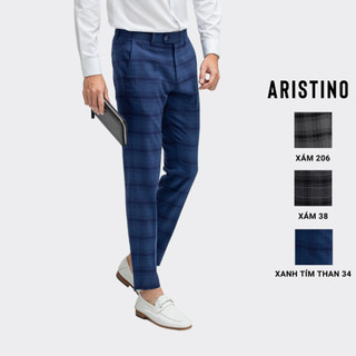 Quần âu nam ARISTINO họa tiết kẻ tinh tế, thời thượng, quần đứng dáng trẻ trung - ATR03709