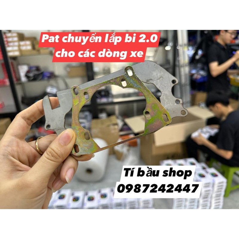 Pat chuyển lắp bi 2.0 inch cho các dòng xe