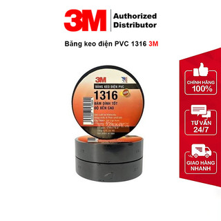 Băng keo điện PVC 3M 1316 khổ 18mm x 16m x 0.1mm