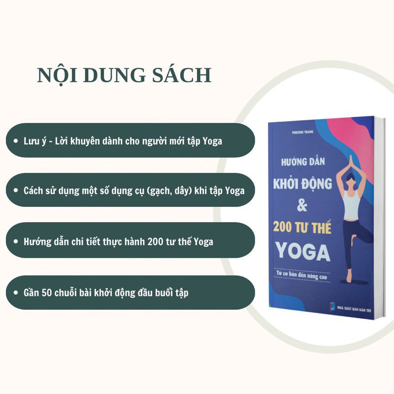 Sách yoga - Combo 2 cuốn tự tập ở nhà: Hướng dẫn khởi động & 200 tư thế Yoga + Hệ thống 1500 biến thể và 100 chuỗi yoga