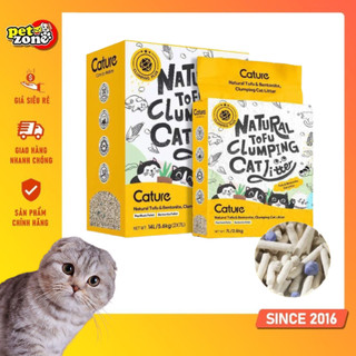 Cát đậu nành cho mèo Cature Tofu & Bentonite 7L mùi sữa