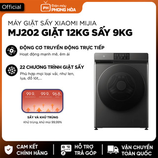Máy giặt sấy Xiaomi Mijia MJ202 Giặt 12kg, sấy 9kg, tiệt trùng 99,99%