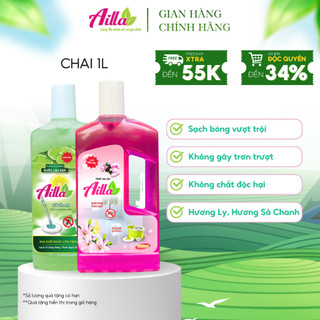 Nước Lau Sàn Ailli Chai 1L Diệt Khuẩn, Giúp Xua Đuổi Muỗi Và Côn Trùng - Chống Trơn Trượt
